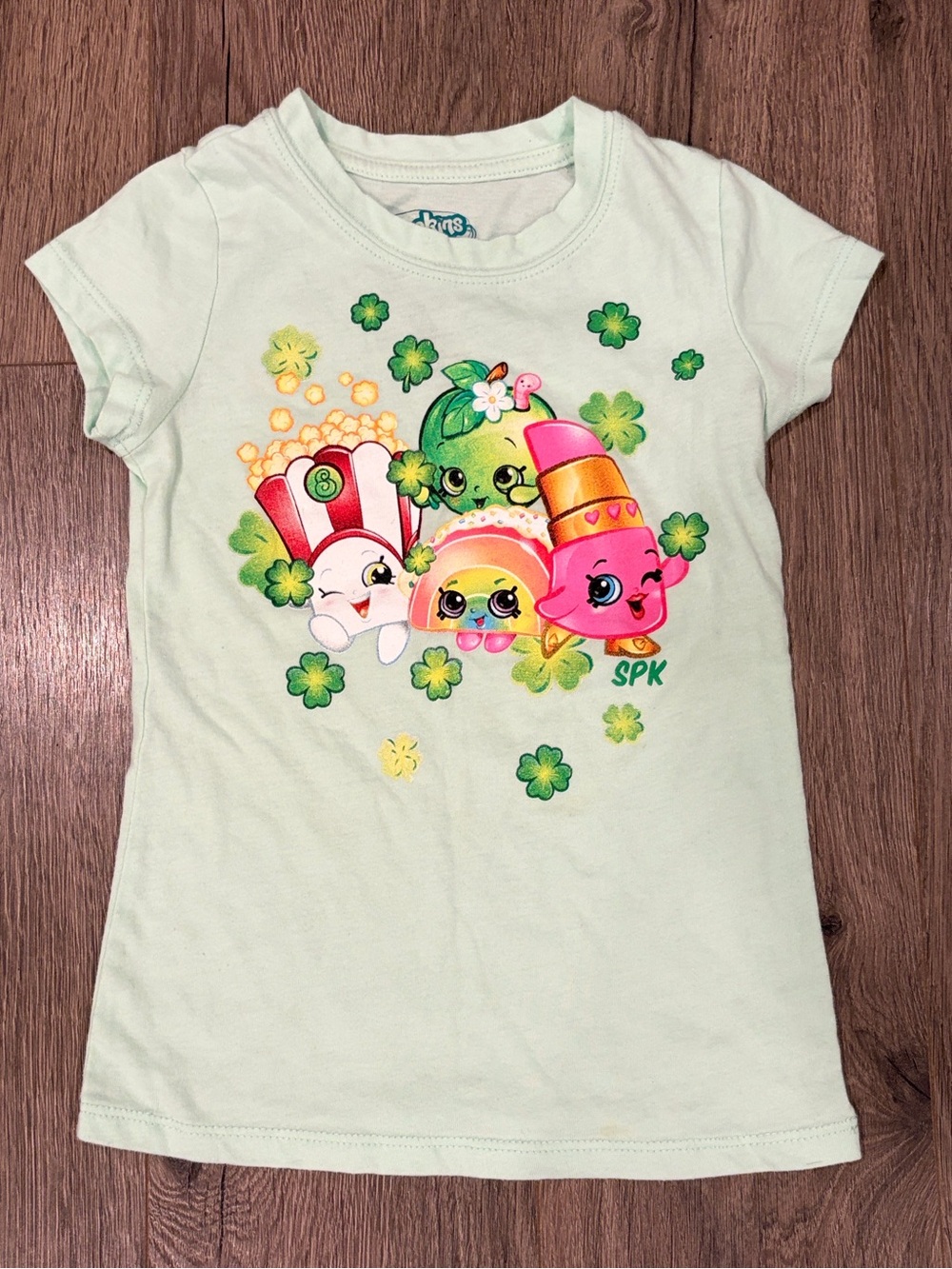 Shopkins graphic t-shirt - Size XS (4-5)   kids girls tops shirts tee shirt
